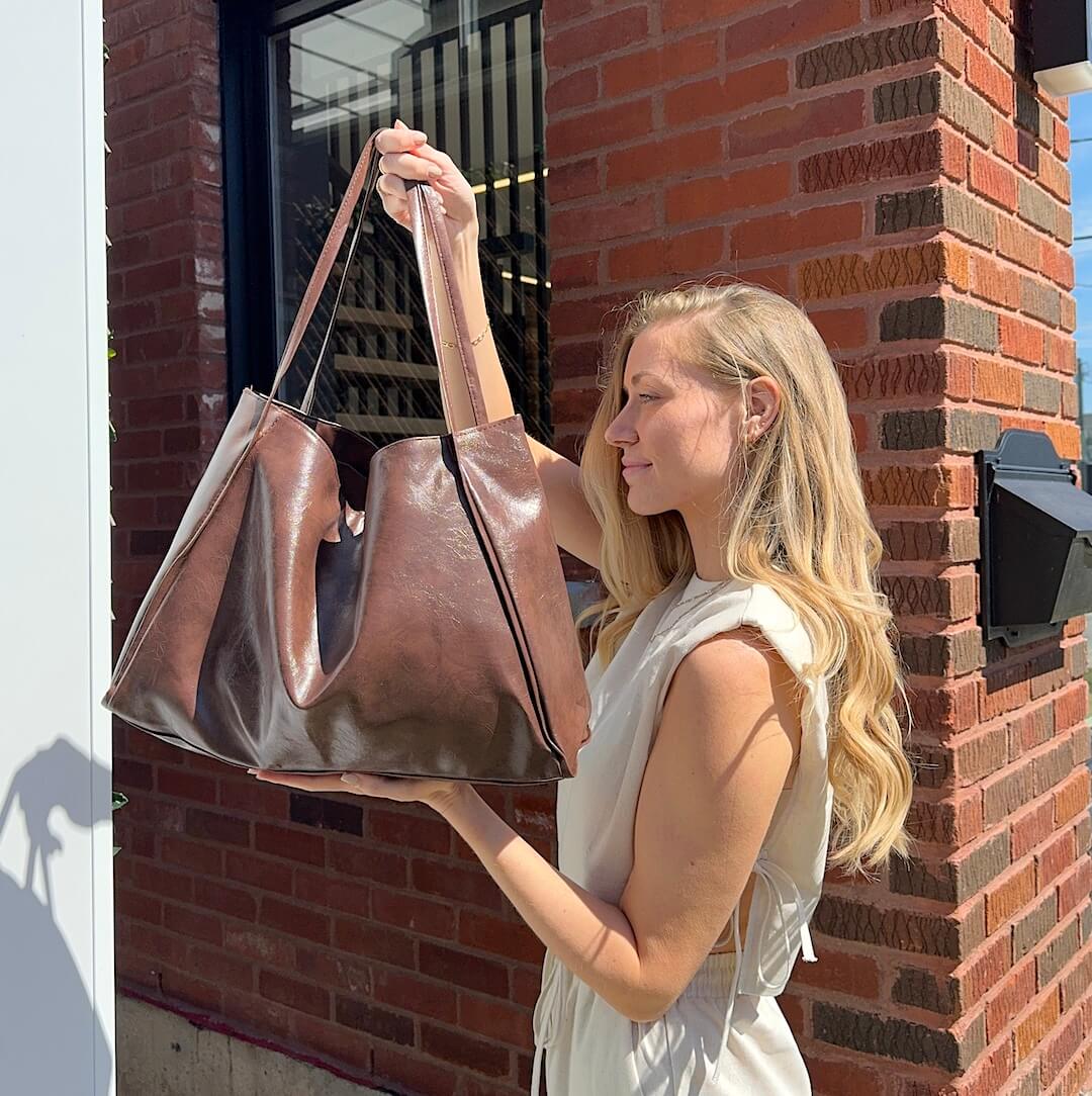 Large Leather Tote Bag