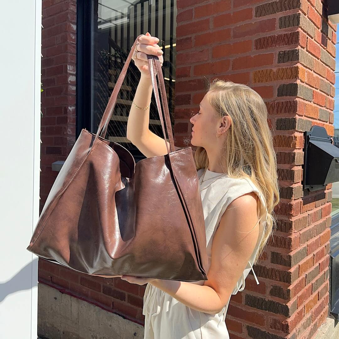 Large Leather Tote Bag