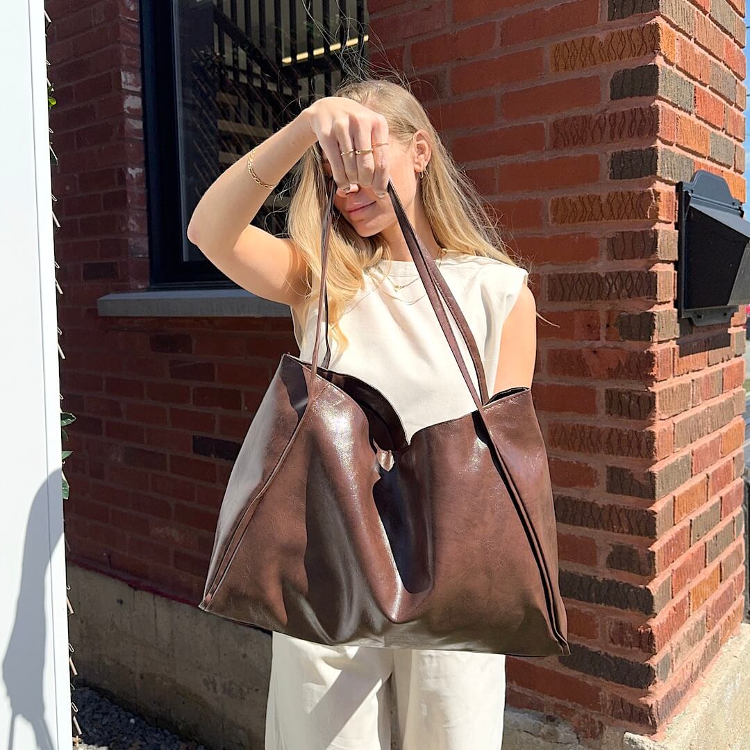 Large Leather Tote Bag