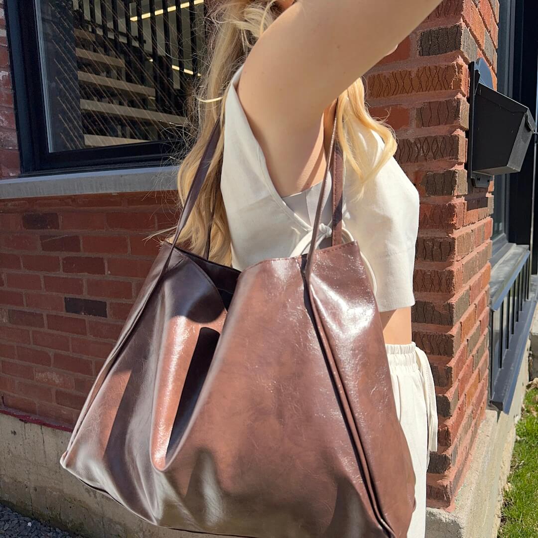 Large Leather Tote Bag