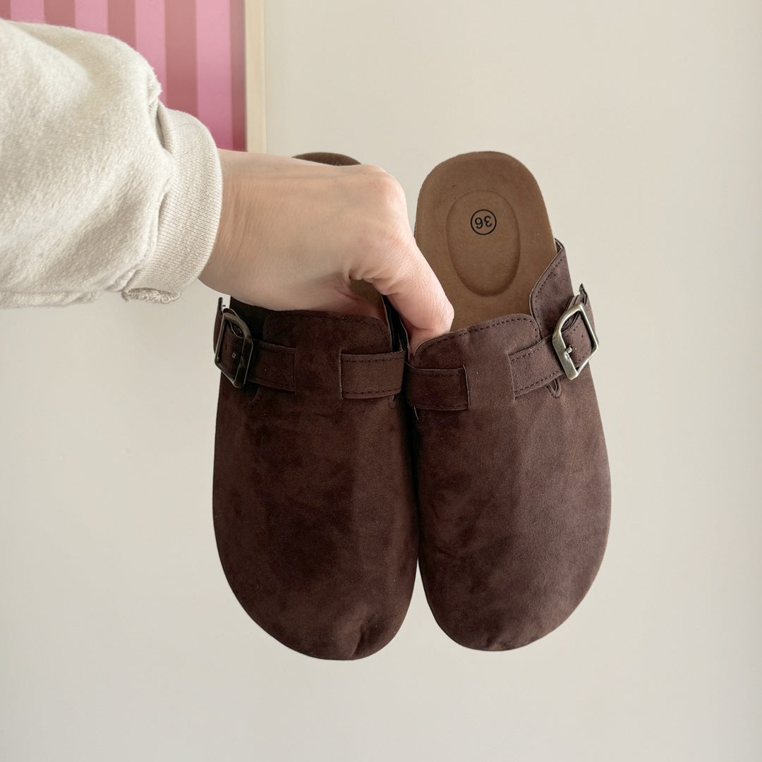 Suede Clogs