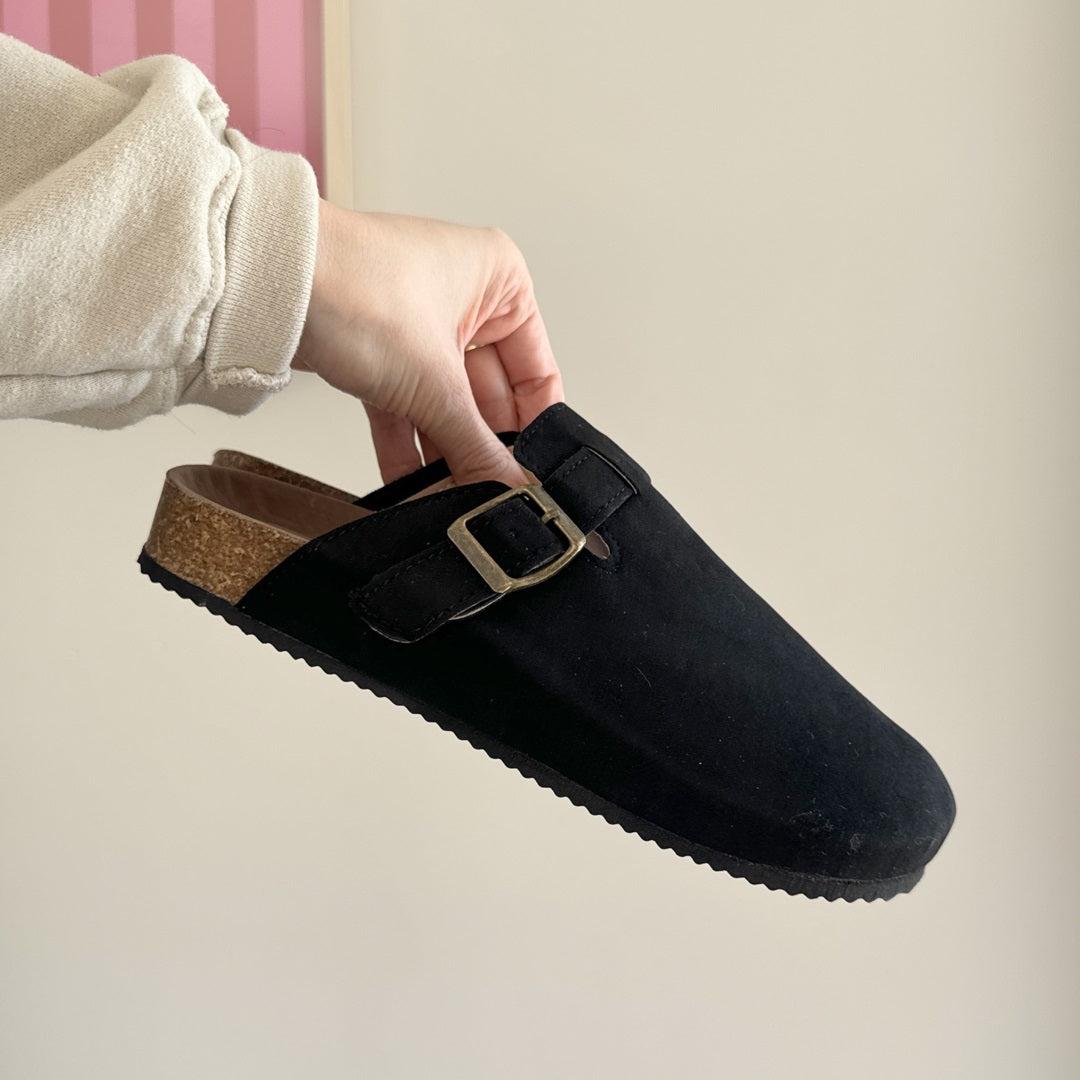 Suede Clogs