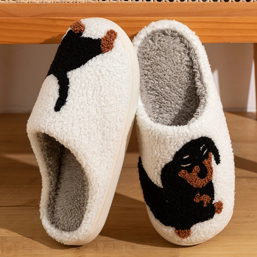 Cute Dachshund Dog Women’s Slippers