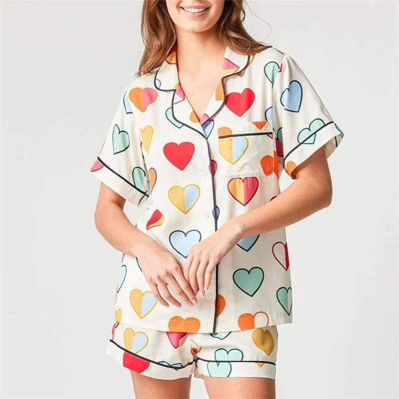 Women's Cute Print Pajamas Set