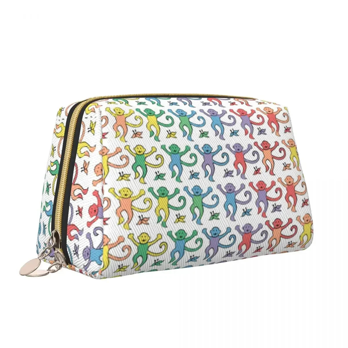 Custom Roller Monkeys Rabbit Travel Cosmetic Bag