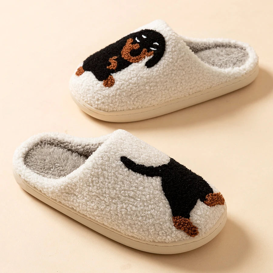 Cute Dachshund Dog Women’s Slippers