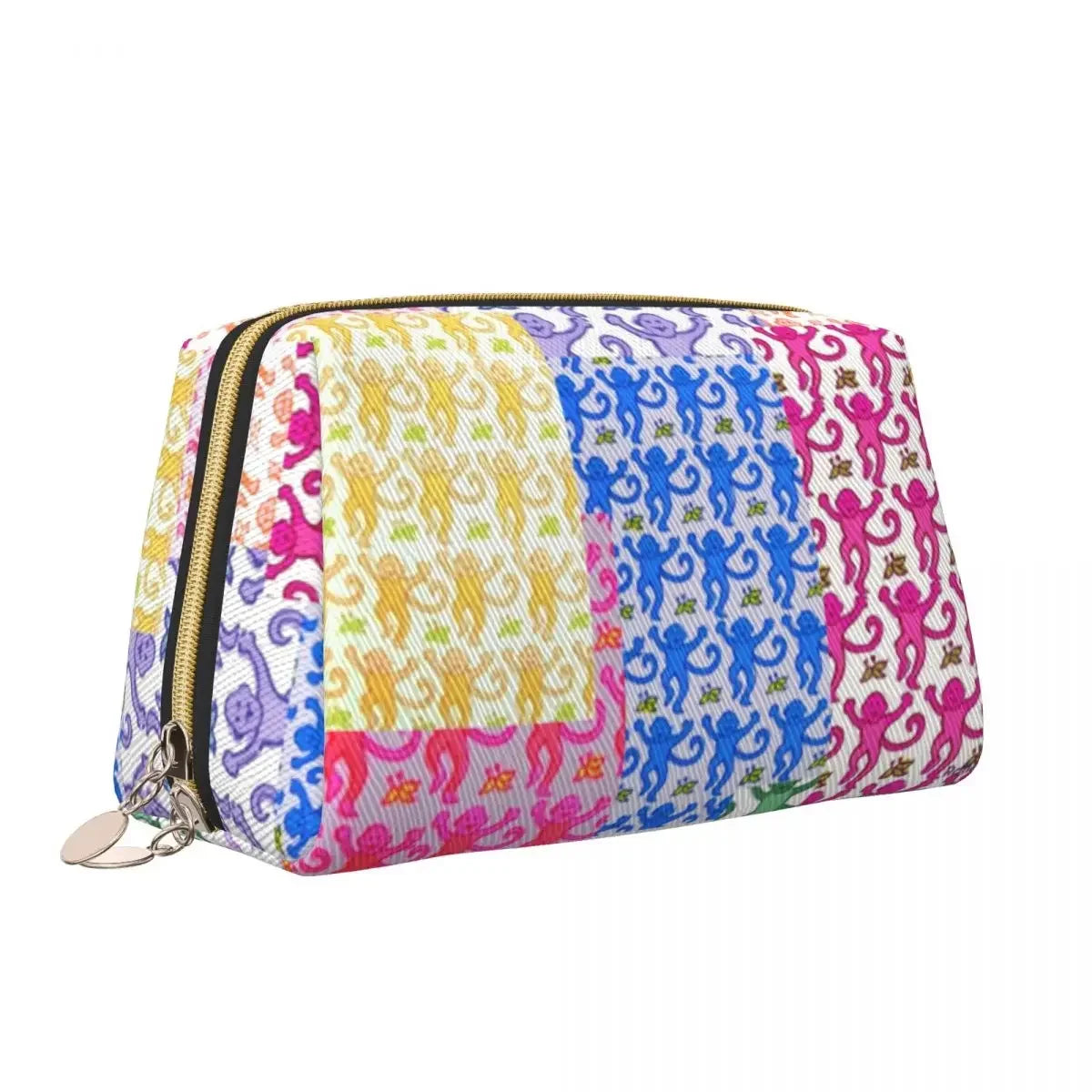 Custom Roller Monkeys Rabbit Travel Cosmetic Bag