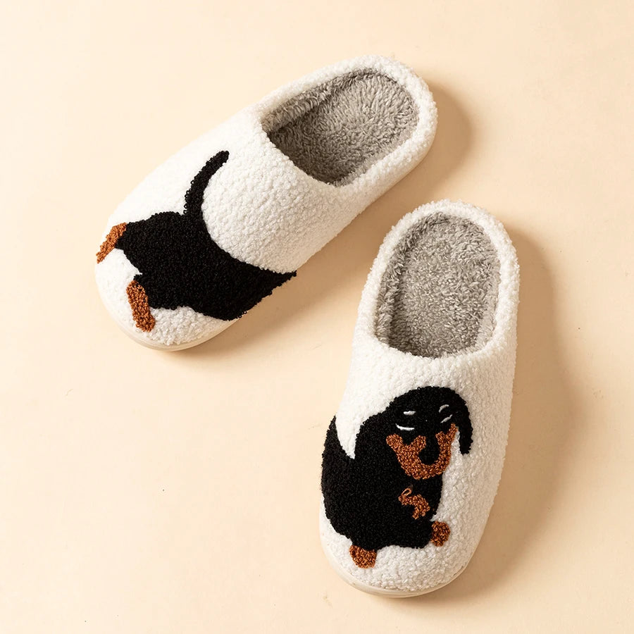 Cute Dachshund Dog Women’s Slippers