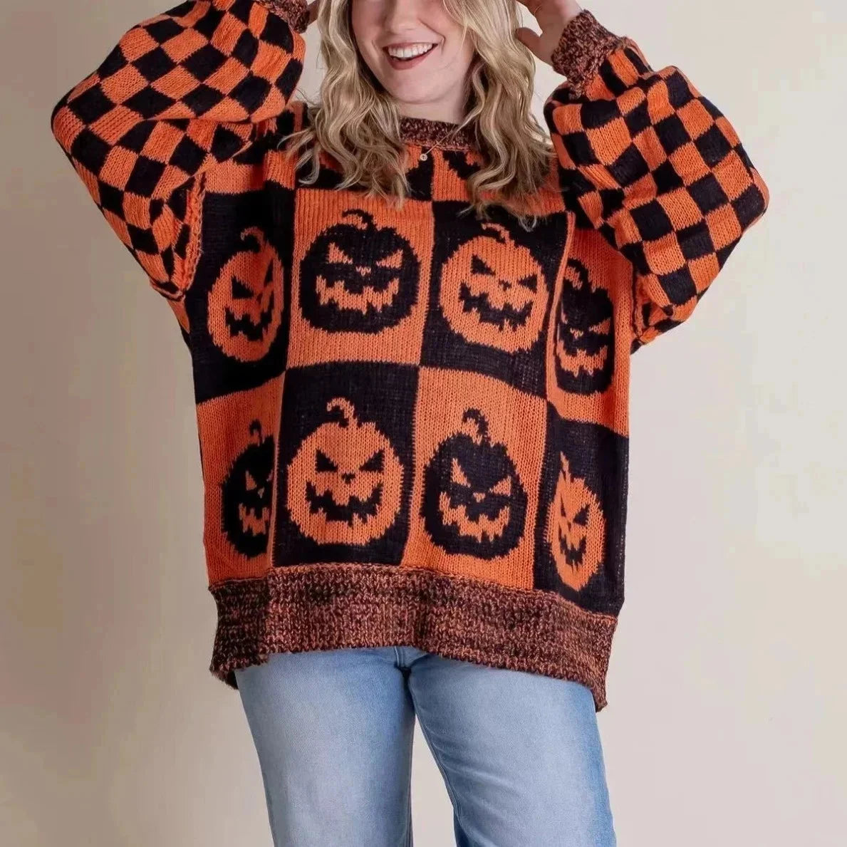 Halloween Ghost Knitted Sweater